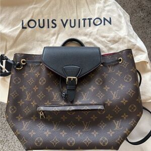 Louis Vuitton Black and Brown Monogram Shoulder Bag